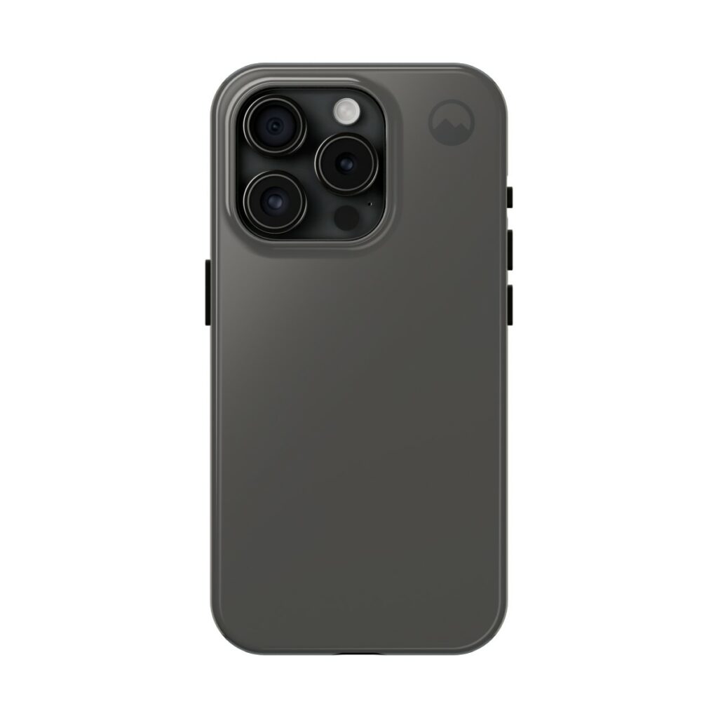 A² Titanium Black Tough Phone Case for iPhone